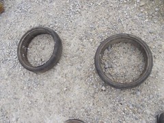 Solid rubber tubeless tractor farm implement tire 13 1/4″ 4 3/8″ 3 3/8″ planter