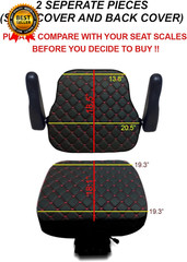 Heavy Duty Tractor Seat Cover for Cabinet Tractors without Headrest Forklift