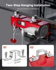 2200 lbs Attic Lift, 1600W 110V Electric Hoist with 14ft Wired Remote Control, 4
