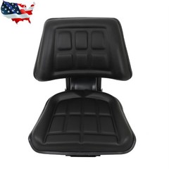 Black Universal Tractor Suspension Seat For Massey Ferguson Ford / New Holland