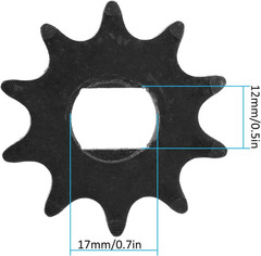 10T Sprocket,Motor Sprocket,420 Model 2Pcs 10 Teeth Steel Motor Chain Sprocket,1