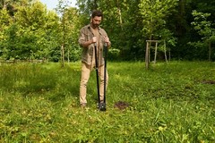CKG Post Hole Digger Tool, Heavy Duty with Fiberglass Handle, 57 inches