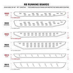Go Rhino RB10 / RB20 / RB30 Drop Steps – Pair | Galvanized Steel, Protective Bed