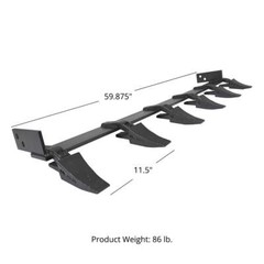 Titan Attachments UA Tooth Bar 60″ 86 lb. Bucket 23TF Bolt On Steel USA Made