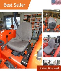Gray Endura Seat Cover for Kubota Tractors & Mowers – High Back & Easy Install
