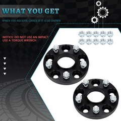 20mm Forged Wheel Spacers 5×114.3 64.1mm Hub M14x1.5 Studs Tesla Model 3 Y 2PCS