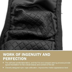 Anti-Slip Breathable Steering Wheel Cover, 15 Inch Universal Fit Color: Black