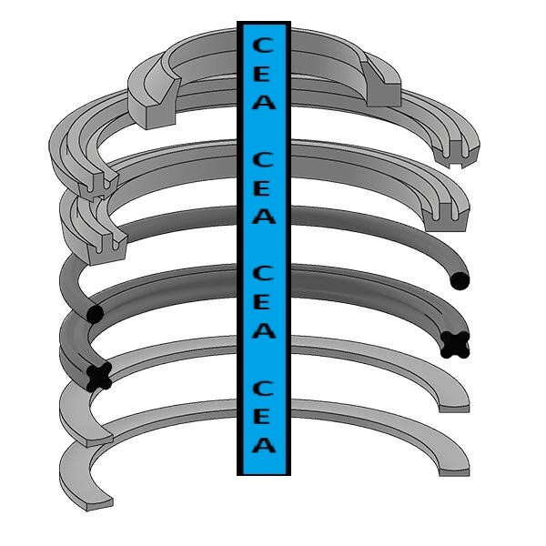 510659001 Cylinder Seal Kit Fits Yale Forklift