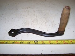 NOS Cast Iron Crank Handle Corn Sheller Pump Grinder Roller 5/8″ SQUARE Shaft