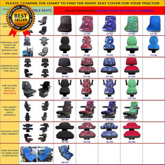 Heavy Duty Tractor Seat Cover for Cabinet Tractors without Headrest Forklift
