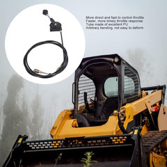 Excavator Throttle Cable Universal Replacement 11.5Ft for Heavy Equipment Parts