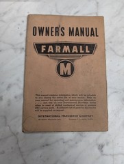 INTERNATIONAL HARVESTER FARMALL OWNER’S MANUAL M TRACTOR SERIES 1943 MCCORMICK