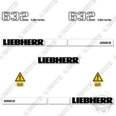 Fits Liebherr 632B Decal Kit Wheel Loader Replacement Sticker Set (632 Series B)