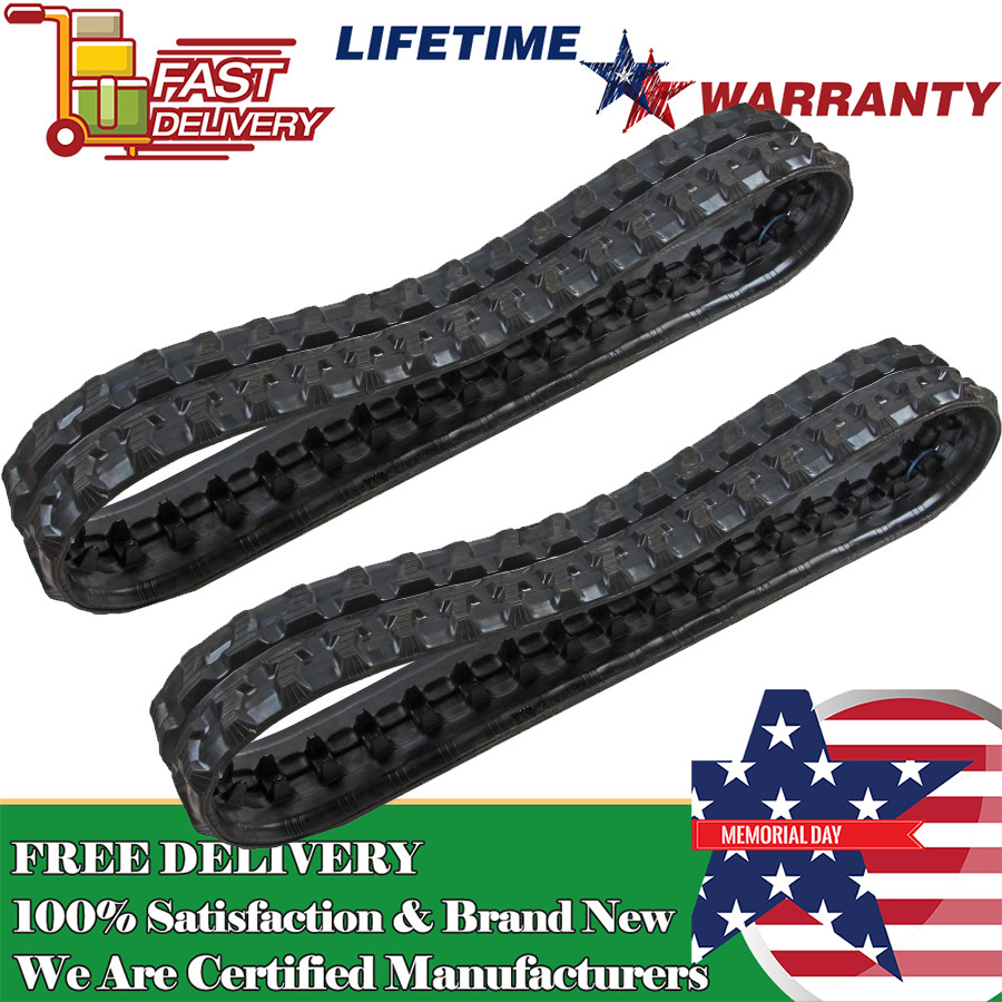 2X Rubber Tracks Attachment 180*72mm For Mini Excavator AGT Kubota Cat HI Yanmar