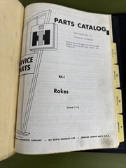 JI Case IH MR-2A + MR-5 Mower Parts Catalog Manuals, + Case 200 Rake C719 + RK1