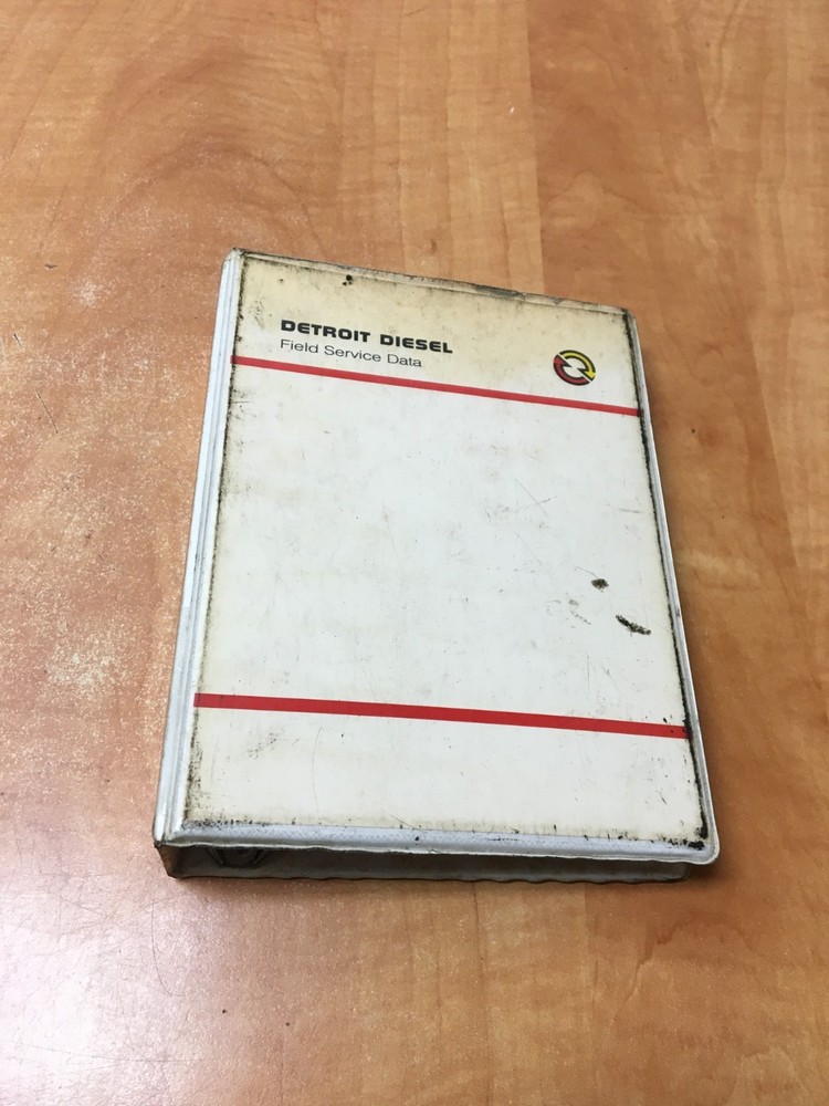 1987 Detroit Diesel Field Service Technical Data Manual Book, 6SE266