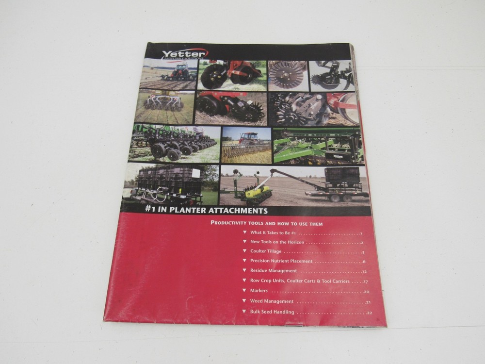 2004 Yetter Farm Equipment Brochure Literature