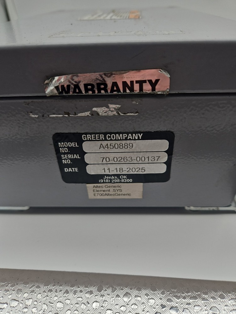 Greer Element II A450889 LMI Crane Computer Module – FOR PARTS OR REPAIR
