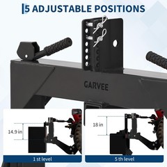 Quick Hitch 3 Point With 2″ Receiver For CAT 1 Tractor 5-Level Adjustable Bolt