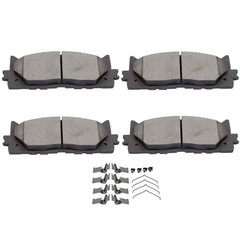 4 Front Ceramic Brake Pads Lexus ES300h ES350 Toyota Avalon Camry 07-18 Hardware