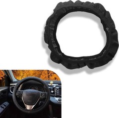 Anti-Slip Breathable Steering Wheel Cover, 15 Inch Universal Fit Color: Black