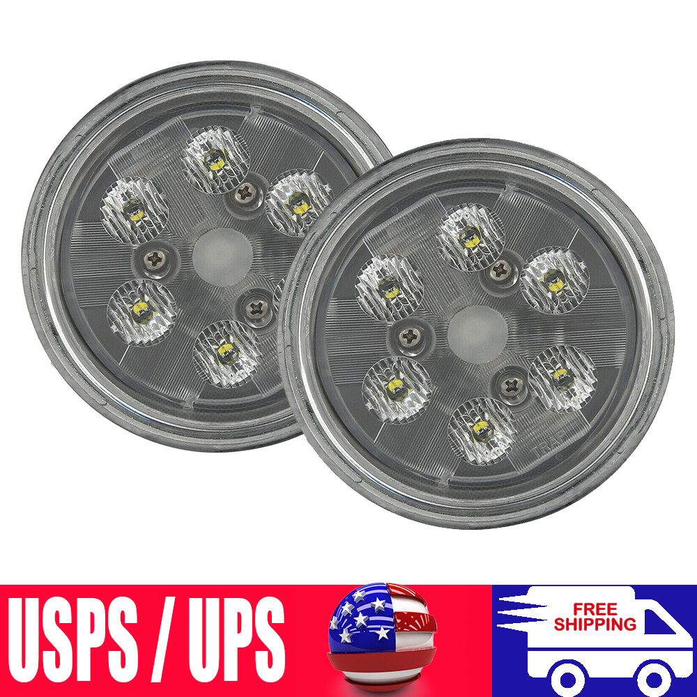 2 Par36 30W LED Work Lights Flood For John Deere Case IH International Tractor