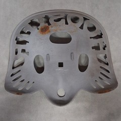 Hoosier Cast Iron Tractor Seat HOOSIER Lettering Cast Into Seat 15 1/2″ x 14 1/4