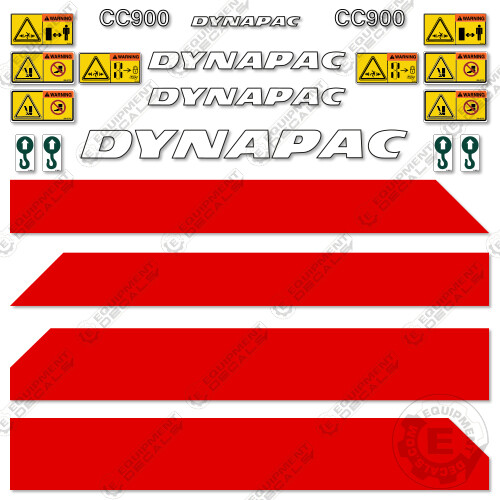 Fits Dynapac CC900 Decal Kit Pneumatic Roller Equipment Decals – 3M VINYL!