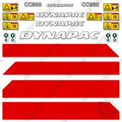 Fits Dynapac CC900 Decal Kit Pneumatic Roller Equipment Decals – 3M VINYL!