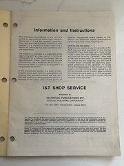 John Deere I&T Shop Service Manual No JD-4 Series A,B,D,H Models D,M, MT