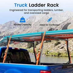 800lb Capacity Extendable Truck Ladder Rack
