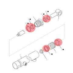 Lift Cylinder Seal Fits Some New Holland Case Loaders Replaces 87311857