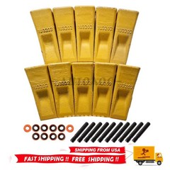 1U3202 Bucket Teeth with Pins 8E6208 Retainers 8E6209 For J200 Series – 10 Set
