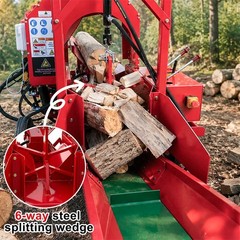 27T Hydraulic Firewood Processor w/ 739cc RATO Engine Log Lifter & 118″ Conveyor