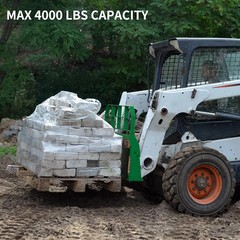 4000lbs Pallet Fork Frame, 46″ Skid Steer Pallet Fork Frame for Loaders Tractors