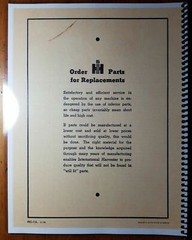 IH International McCormick 211 Rotary Cutter Mower Parts Catalog Manual 11/64