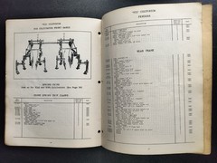 1949 Case Tractor Model V VA Cultivator Dealer Parts Catalog Manual Brochure