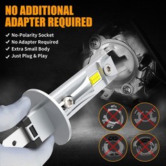 LED Tractor Headlight Kit For Kioti DK6020 DK6020CH-EU 6000K Bright White 4pcs
