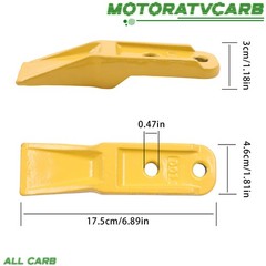 ALL-CARB 2× Bucket Teeth w/ Bolts Nuts for Excavator Attachment Narrow Bucket