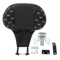 Honeycomb Driver Rider Backrest Pad Fit Road King CVO Street Glide 2009-2025