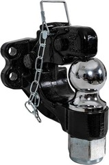 15 Ton Combo Trailer Hitch 2-5/16 Ball Pintle Hook 30000lb Forged Steel TowHitch
