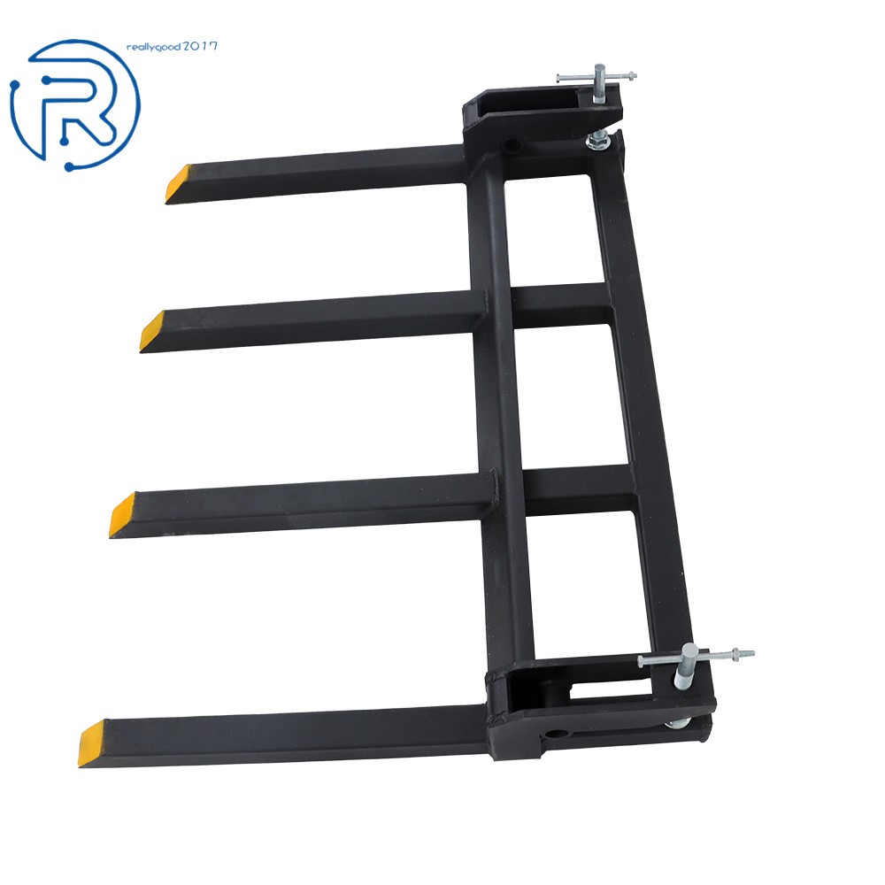 42″ Universal 2500lbs For Tractor Skid Steer Buckets Clamp on Heavy Debris Fork