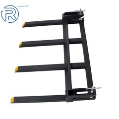 42″ Universal 2500lbs For Tractor Skid Steer Buckets Clamp on Heavy Debris Fork