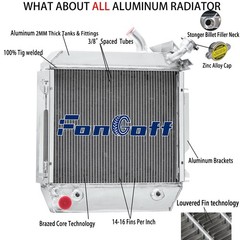 4 Row Radiator FITS Hyster Yale Forklift H70XL H80XL H90XL H100XL,H110XL H120XL