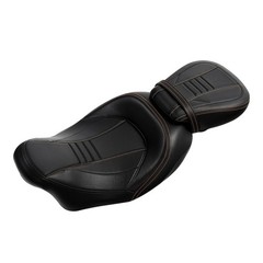 Front Rear Detachable Motorcycle Seat Fit Road King Special FLHRXS Black Orange
