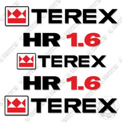 Fits Terex HR 1.6 Mini Excavator Decal Kit Equipment Decals
