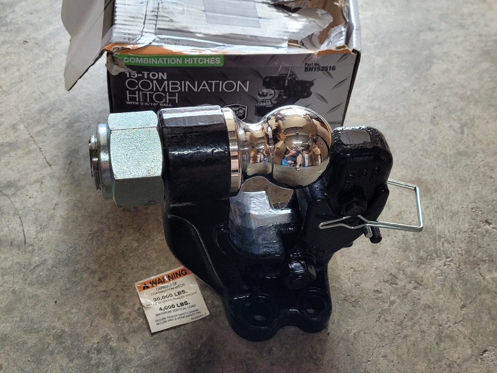 Buyers Products 15 Ton Combination Hitch, 2-5/16 Inch Ball, 30,000lbs MGTW…