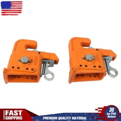 Orange Easy Change Quick Hitch w/Stabilizer Bar for Category 2 Tractor/Implement