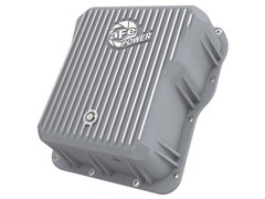 46-70070 aFe POWER Street Series Transmission Pan Raw w/ Machined Fins GM Diesel