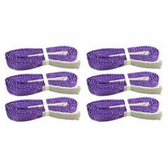 Pack 2,4,6,10, 1 Ton (1”) x 9.8 feet Polyester Webbing Sling, Double Ply Slings
